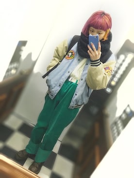 「used mix」｜「アイテム（その他）」を使った、えのき🍄さん（レディース・166cm）の冬コーディネート