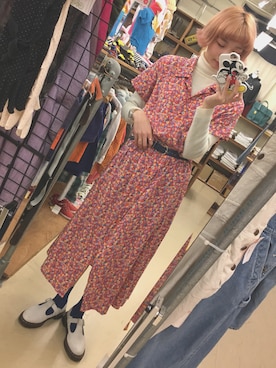 えのき🍄さん（レディース・167cm）の春コーディネート