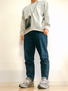 「無印良品（ムジルシリョウヒン）のアイテム（スウェット）」を使った、じゃさん（メンズ・168cm）の春コーディネート
