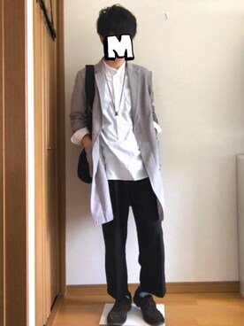 「RAGEBLUE（レイジブルー）のアイテム（その他アウター）」を使った、まめたかさん（メンズ・174cm）の春コーディネート