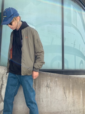 「MATIX（マティックス）のアイテム」を使った、AKKIIさん（メンズ・182cm）の秋コーディネート