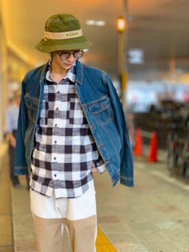 「MATIX（マティックス）のアイテム」を使った、AKKIIさん（メンズ・182cm）の秋コーディネート