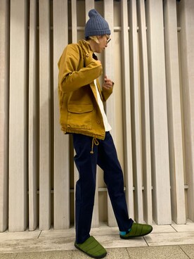 「MATIX（マティックス）のアイテム」を使った、AKKIIさん（メンズ・182cm）の冬コーディネート