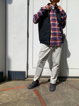 「MATIX（マティックス）のアイテム」を使った、AKKIIさん（メンズ・182cm）の春コーディネート