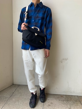 「MATIX（マティックス）のアイテム」を使った、AKKIIさん（メンズ・182cm）の春コーディネート