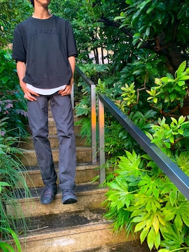 「MATIX（マティックス）のアイテム」を使った、AKKIIさん（メンズ・182cm）の秋コーディネート