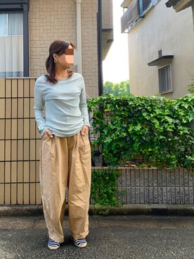 「URBAN RESEARCH Sonny Label（アーバンリサーチサニーレーベル）のアイテム（スリッポン）」を使った、miさん（レディース・160cm）の春コーディネート