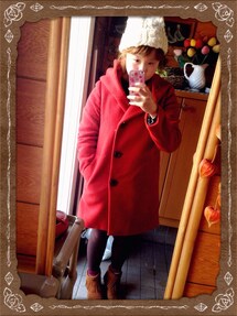 no brand | 赤コート(その他アウター)