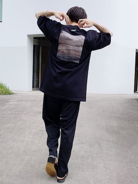 「CAMINANDO（カミナンド）のアイテム」を使った、多田さん（メンズ・165cm）の春コーディネート