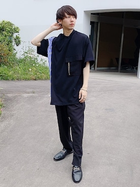 「CAMINANDO（カミナンド）のアイテム」を使った、多田さん（メンズ・165cm）の春コーディネート