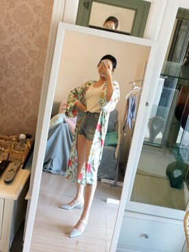 「FOREVER 21（フォーエバー トゥエンティーワン）のアイテム（ピーコート）」を使った、claire酱さん（レディース・162cm）の春コーディネート