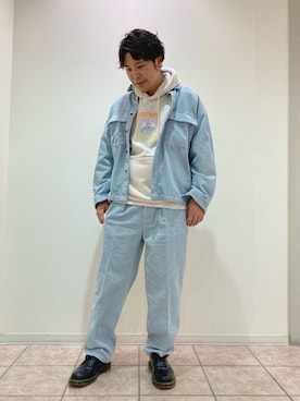 「JUNRED（ジュンレッド）のアイテム（パーカー）」を使った、せいじさん（メンズ・175cm）の冬コーディネート