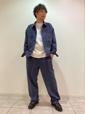 「JUNRED（ジュンレッド）のアイテム（スウェット）」を使った、せいじさん（メンズ・175cm）の冬コーディネート