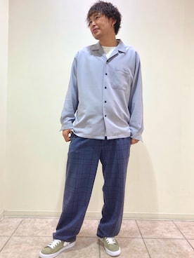 「JUNRED（ジュンレッド）のアイテム（トップス）」を使った、せいじさん（メンズ・175cm）の春コーディネート