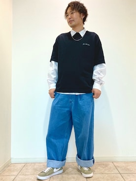 「JUNRED（ジュンレッド）のアイテム」を使った、せいじさん（メンズ・175cm）の春コーディネート