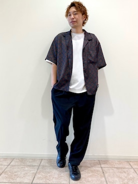 「JUNRED（ジュンレッド）のアイテム（パンツ）」を使った、せいじさん（メンズ・175cm）の春コーディネート