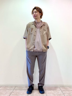 「JUNRED（ジュンレッド）のアイテム（パンツ）」を使った、せいじさん（メンズ・175cm）の春コーディネート