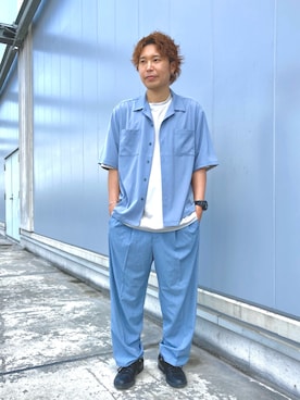 「JUNRED（ジュンレッド）のアイテム（トップス）」を使った、せいじさん（メンズ・175cm）の春コーディネート
