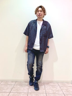 「Gramicci（グラミチ）のアイテム（トップス）」を使った、せいじさん（メンズ・175cm）の春コーディネート