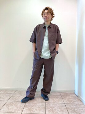 「JUNRED（ジュンレッド）のアイテム（パンツ）」を使った、せいじさん（メンズ・175cm）の春コーディネート