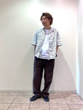 「JUNRED（ジュンレッド）のアイテム（タンクトップ）」を使った、せいじさん（メンズ・175cm）の夏コーディネート