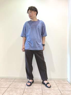 「Teva（テバ）のアイテム（シューズ）」を使った、せいじさん（メンズ・175cm）の夏コーディネート