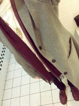 「Dr. Martens（ドクターマーチン）のDr.Martens (ドクターマーチン)/1461 3EYE GIBSON SHOES（その他シューズ）」を使った、teeeeeyaさん（メンズ・168cm）の冬コーディネート