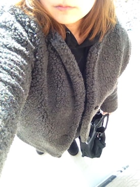 「CLANE（クラネ）のアイテム（ボストンバッグ）」を使った、ettsu☆さん（レディース・150cm）の冬コーディネート