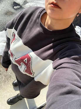 「UNIQLO（ユニクロ）のWOMEN ウルトラストレッチジーンズ（デニムパンツ）」を使った、ettsu☆さん（レディース・150cm）の冬コーディネート