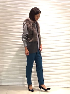 「NARACAMICIE（ナラカミーチェ）のアイテム（シャツ/ブラウス）」を使った、kamo0118さん（レディース・158cm）の秋コーディネート