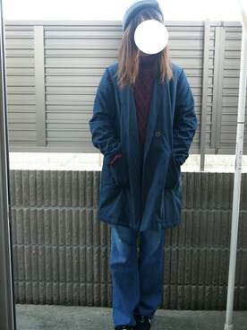「semantic design（セマンティックデザイン）のアイテム」を使った、Sakuyaさん（レディース・155cm）の冬コーディネート