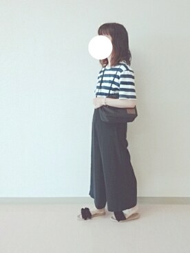 「カジュアルダウン」｜「アイテム（サロペット/オーバーオール）」を使った、Sakuyaさん（レディース・155cm）の夏コーディネート
