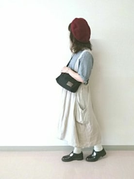 「ミナペルホネン風」｜Sakuyaさん（レディース・155cm）の秋コーディネート