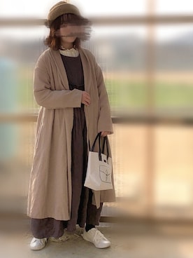 「作家さんハンドメイド」｜Sakuyaさん（レディース・155cm）の冬コーディネート