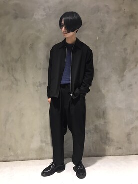 「GGD（ジージーディー）のアイテム（その他アウター）」を使った、GRAND GLOBALさん（メンズ・173cm）の冬コーディネート