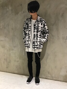 「GGD（ジージーディー）のアイテム（ジャケット/アウター）」を使った、GRAND GLOBALさん（メンズ・173cm）の春コーディネート