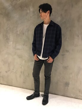 「GGD（ジージーディー）のアイテム（ジャケット/アウター）」を使った、GRAND GLOBALさん（メンズ・172cm）の秋コーディネート