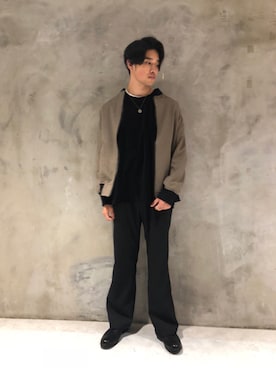 「GGD（ジージーディー）のアイテム（ジャケット/アウター）」を使った、GRAND GLOBALさん（メンズ・172cm）の秋コーディネート