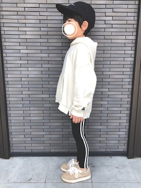 「FRED PERRY（フレッドペリー）のアイテム」を使った、dddさん（キッズ・110cm）の春コーディネート