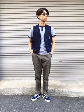 「dead stock」｜若葉のころ　古田敬一さん（メンズ・181cm）の夏コーディネート
