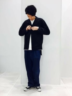 「パジャマ」｜LAKOLE MENSさん（メンズ・181cm）の秋コーディネート