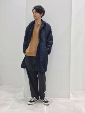 「LAKOLE（ラコレ）のアイテム（ナイロンジャケット）」を使った、LAKOLE MENSさん（メンズ・180cm）の秋コーディネート