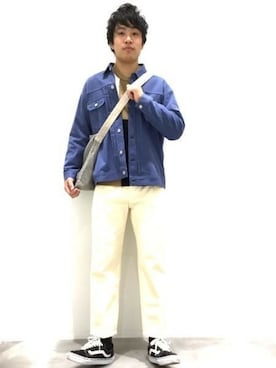 「LAKOLE（ラコレ）のアイテム（その他アウター）」を使った、LAKOLE MENSさん（メンズ・176cm）の春コーディネート