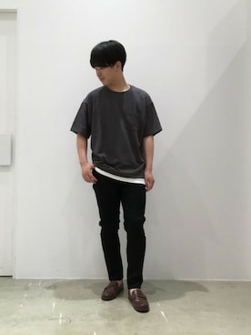 「LAKOLE（ラコレ）のアイテム（タンクトップ）」を使った、LAKOLE MENSさん（メンズ・173cm）の夏コーディネート
