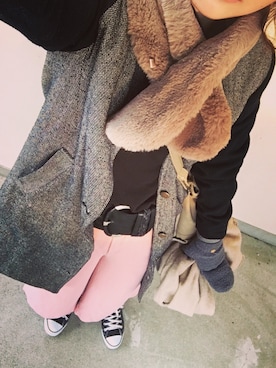 akaneさん（レディース・158cm）の冬コーディネート