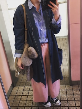 akaneさん（レディース・158cm）の冬コーディネート