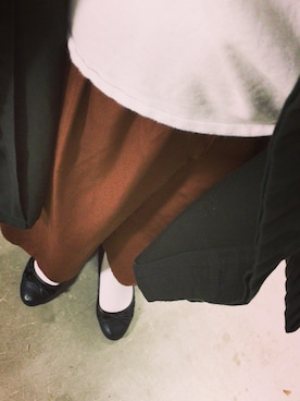 「niko and...（ニコアンド）のメンテンBIGBIG Ｔシャツ【niko and ...】（Tシャツ/カットソー）」を使った、akaneさん（レディース・158cm）の春コーディネート