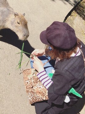 「BODY WILD（ボディーワイルド）のアイテム（トップス）」を使った、akaneさん（レディース・158cm）の春コーディネート