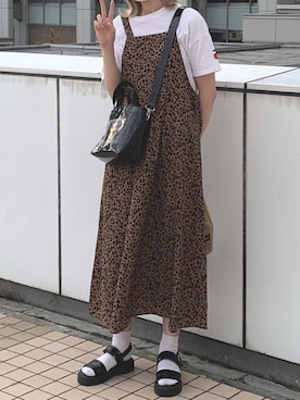 「ラブアンドピース2020」｜「アイテム（ジャンパースカート）」を使った、Sさん（レディース・170cm）の秋コーディネート