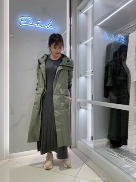 FIRST DOWN / Ezick別注】ファーストダウンロングフーディーコートを 